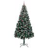 vidaXL Sapin de No&euml;l artificiel Vert 240 cm PVC, Acier et Plastique