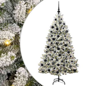 vidaXL Sapin de No&euml;l Artificiel &agrave; Branches Articul&eacute;es Vert et blanc