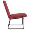 vidaXL Chaise longue Rouge bordeaux 54x75x76 cm Similicuir