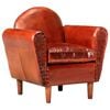 vidaXL Chaise cabriolet Marron 77x65x79 cm Cuir v&eacute;ritable