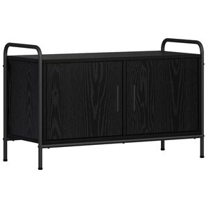 vidaXL Meuble TV 79,5 x 33 x 50 cm Ch&ecirc;ne noir Bois d'ing&eacute;nierie
