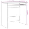 vidaXL Bureau Ch&ecirc;ne Sonoma 77,5 x 43 x 79 cm Bois d'ing&eacute;nierie