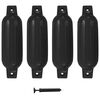 vidaXL | Pare-chocs de Bateau | Noir 41 x 11,5 cm PVC
