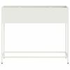 vidaXL Bac de jardin sur&eacute;lev&eacute; Blanc 100 x 26 x 82 cm Acier