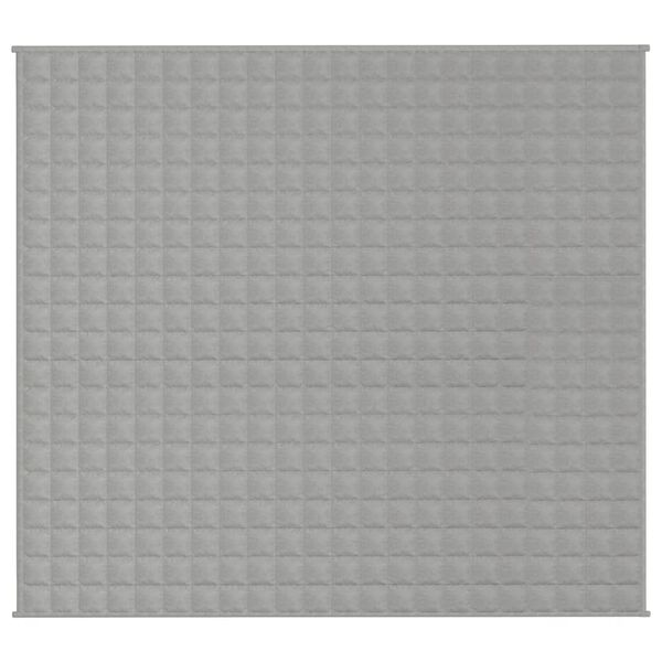 vidaXL Couverture lest&eacute;e Gris 200x230 cm 9 kg Tissu