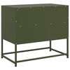 vidaXL Meuble TV vert olive 68x39x60,5 cm acier