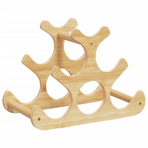 vidaXL Casier &agrave; vin pour 6 bouteilles 35x18x25,5 cm bambou