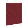 vidaXL Store pliss&eacute; rouge bordeaux 110x100 cm largeur du tissu 109,4cm