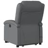 vidaXL Fauteuil inclinable de massage &eacute;lectrique gris similicuir