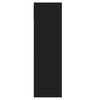 vidaXL Bibliothèque Noir 88,5x27,5x88 cm Bois d'ingénierie