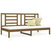 vidaXL Lit de jour sans matelas marron miel 90x200 cm bois pin massif