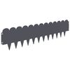vidaXL Bordure de Pelouse 30 pc 103 x 25 cm Acier Anthracite
