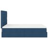 VidaXL Cadre de lit ottoman avec matelas bleu 140x190 cm tissu
