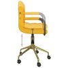 vidaXL Chaises pivotantes &agrave; manger lot de 2 jaune moutarde velours