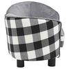 vidaXL Canap&eacute; pour chien Gris 68x38x38 cm Peluche