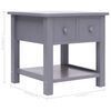 vidaXL Table d'appoint Gris 40x40x40 cm Bois de Paulownia