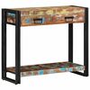 vidaXL Table console Multicolore bois de récupération massif
