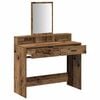 vidaXL Table de Toilette avec tiroir Bois ancien 100 x 41 x 140 cm