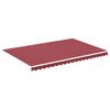 vidaXL Tissu de remplacement pour auvent bordeaux rouge 4,5x3 m polyester