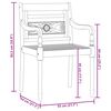 vidaXL Ensemble &agrave; manger de jardin 5 pcs Bois de teck massif
