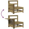 vidaXL Salon de jardin 5 pcs bois de pin imprégné