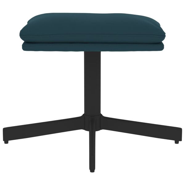 vidaXL Repose-pied Bleu 60x60x36 cm Velours