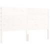 vidaXL Cadre de lit sans matelas blanc 160x200 cm bois massif