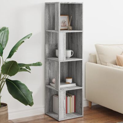 vidaXL Armoire d'angle Sonoma gris 33x33x132 cm Bois d'ingénierie