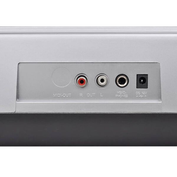 vidaXL Ensemble de clavier &eacute;lectrique &agrave; 61 touches argent&eacute; et noir