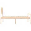 vidaXL Lit pour personne âgée sans matelas bois massif