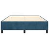 vidaXL Cadre de lit bleu fonc&eacute; 140x190 cm velours
