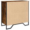 vidaXL Buffet ch&ecirc;ne fum&eacute; 78x35,5x74,5 cm bois d'ing&eacute;nierie