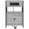 vidaXL Cabinet de chevet Gris Sonoma 40 x 31 x 60 cm Bois d'ing&eacute;nierie