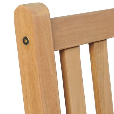 vidaXL Chaises de jardin lot de 2 et coussins vert Bois de teck massif