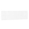 vidaXL T&ecirc;te de lit murale Blanc 185x3x60 cm Bois massif de pin