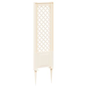 vidaXL Trellis avec pique PP Blanc