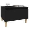 vidaXL Tables d'appoint 2 pcs Noir 50x46x35 cm Bois d'ing&eacute;nierie