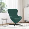 vidaXL Fauteuil &oelig;uf Vert fonc&eacute; 63 x 73 x 90 cm Velours