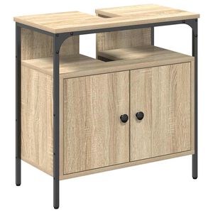 vidaXL Cabinet de salle de bain avec stockage Beige 60 x 30 x 60 cm