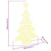 vidaXL Sapin de No&euml;l avec 100 LED Blanc chaud 120 cm Acrylique