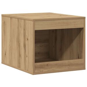 vidaXL Meuble de bac &agrave; liti&egrave;re pour chat ch&ecirc;ne artisanal 47x59x42 cm