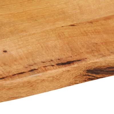 vidaXL Dessus de table 140x60x3,8 cm bord vivant bois massif manguier