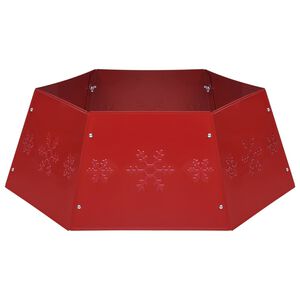 vidaXL Jupe de sapin de No&euml;l Rouge &Oslash;68x25 cm