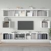 vidaXL Ensemble de meubles TV 6 pcs Blanc Bois d'ing&eacute;nierie