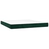 vidaXL Sommier &agrave; lattes de lit matelas et LED Vert fonc&eacute; 180x200 cm