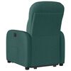 vidaXL Fauteuil inclinable vert fonc&eacute; tissu