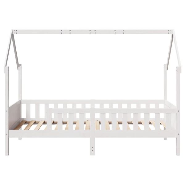 vidaXL Cadre de lit d'enfants forme de maison sans matelas pin