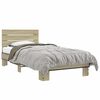 vidaXL Cadre de lit sans matelas ch&ecirc;ne sonoma 75x190 cm