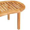 vidaXL Salon de jardin 5 pcs en forme de banane Bois de teck solide