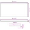 vidaXL Appui de fen&ecirc;tre Blanc 60 x 45 x 4,5 cm PVC
